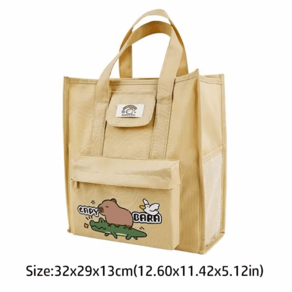 Bolsa de Ombro c/ Bolso Externo Capivara