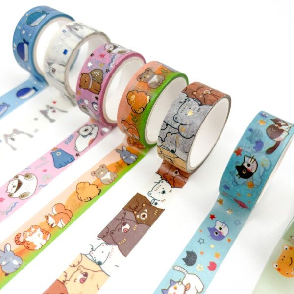 Washi tape bichinhos fofos - Cx 40 Und