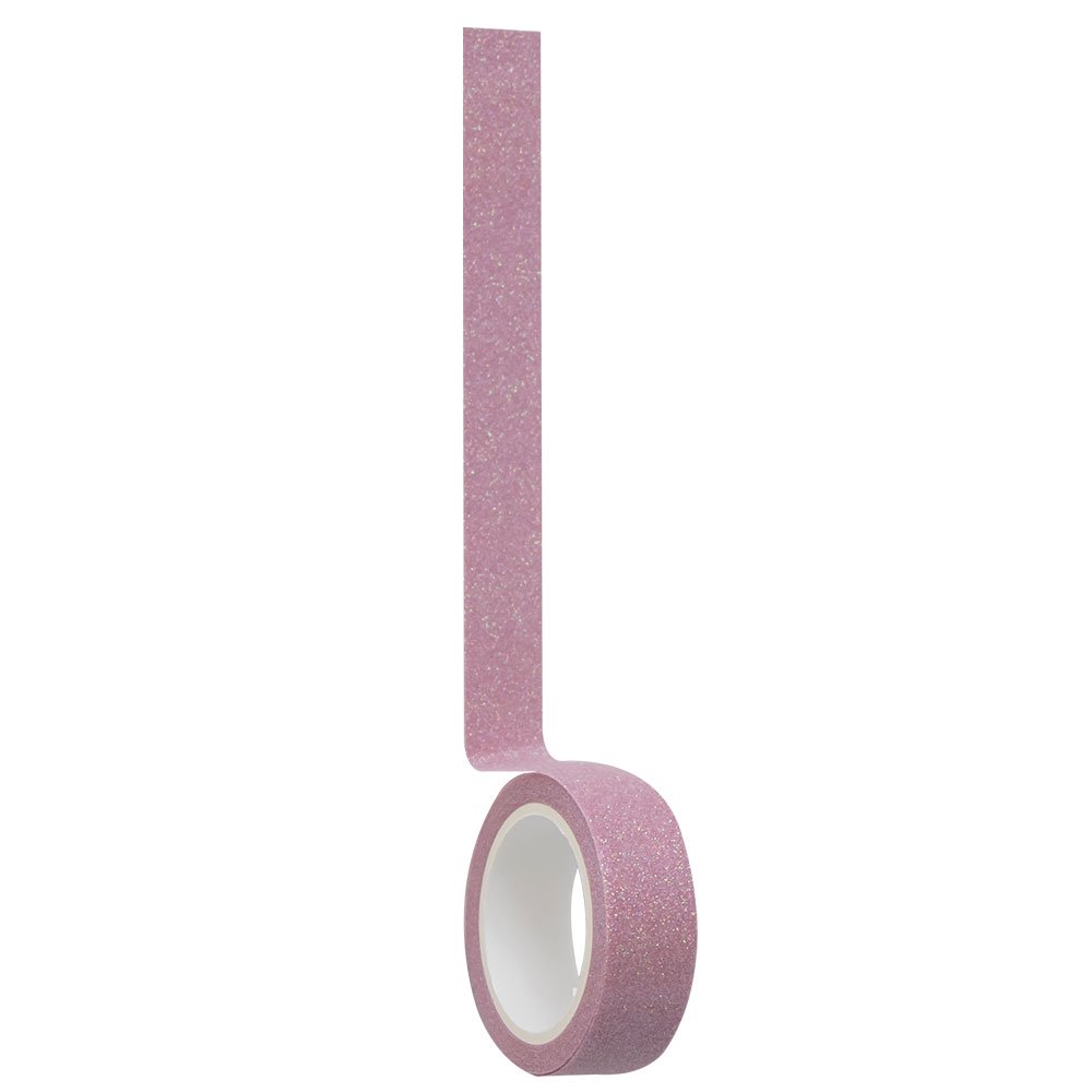 Fita Adesiva Washi Tape GLITTER Candy Color 15mmx3m - YINS PAPER - BLISTER