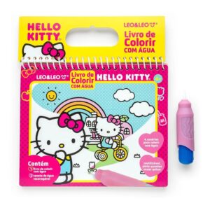 Livro de Colorir com Água Hello Kitty LEO E LEO -BLISTER