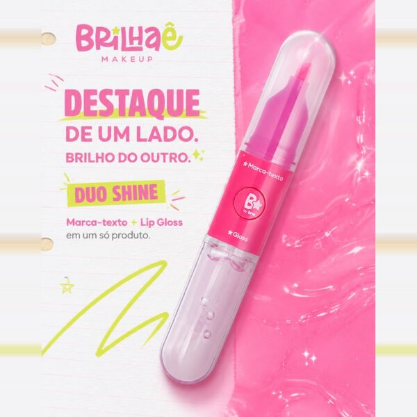 Make Marca-Texto + Lip Gloss Duo Shine - BRILHAE - UND