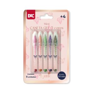 Kit Caneta Mini Gel 5 Cores Lume - DAC
