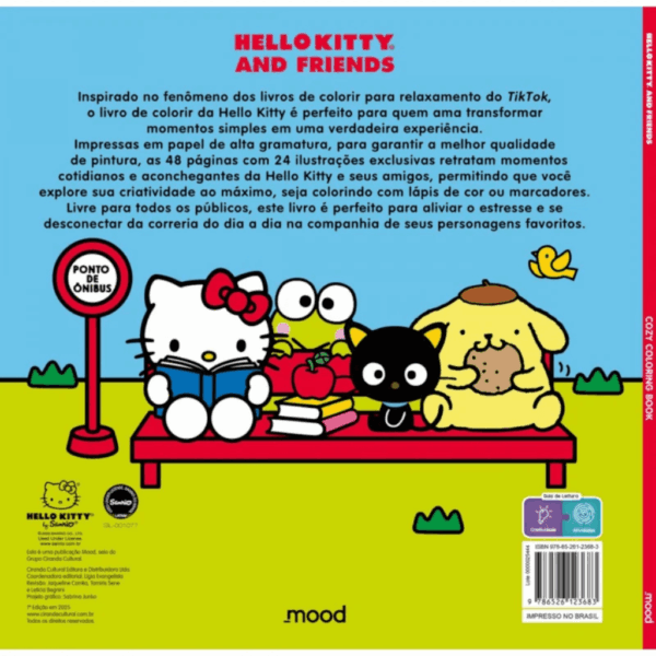 Livro de Colorir Hello Kitty Cozy - CIRANDA - UND