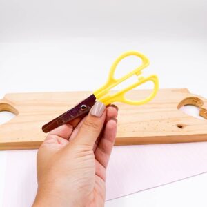 Tesoura Escolar Niquelada  13 cm KAZ - BLISTER c/ 12 UND