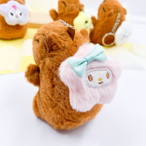 Chaveiro Fofo Pelúcia Capivara Estrelinha 10cm - UND