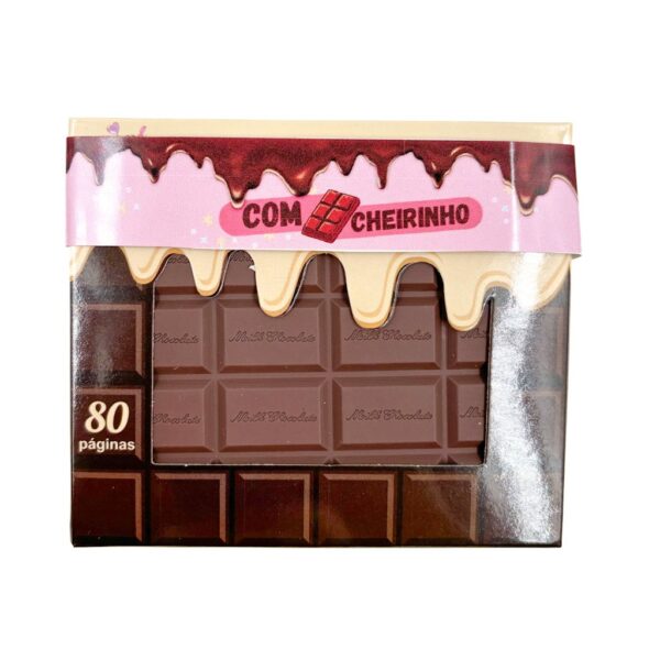 Caderninho Bloco Com Cheirinho Barra de Chocolate