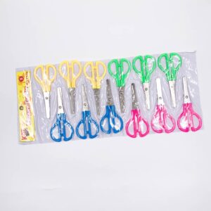 Tesoura Escolar Niquelada  13 cm KAZ - BLISTER c/ 12 UND