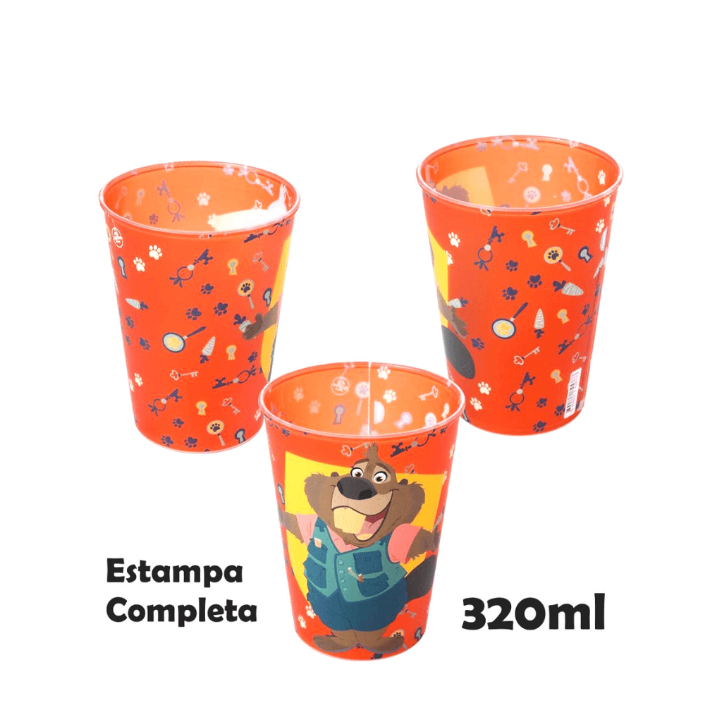 Copo Zootopia Sortido 320ml - PLASÚTIL - UND