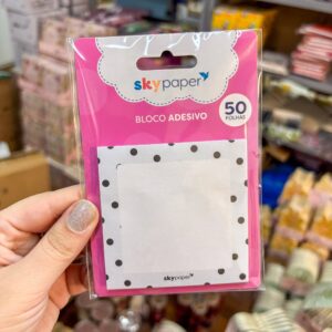 Bloco de Notas Adesivado Poá 50 Fls - SKYPAPER - UND