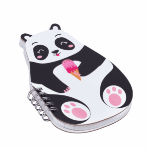 Caderno Formato Zoo Capivara e Panda 80 Fls 100x156 - BRW - UND