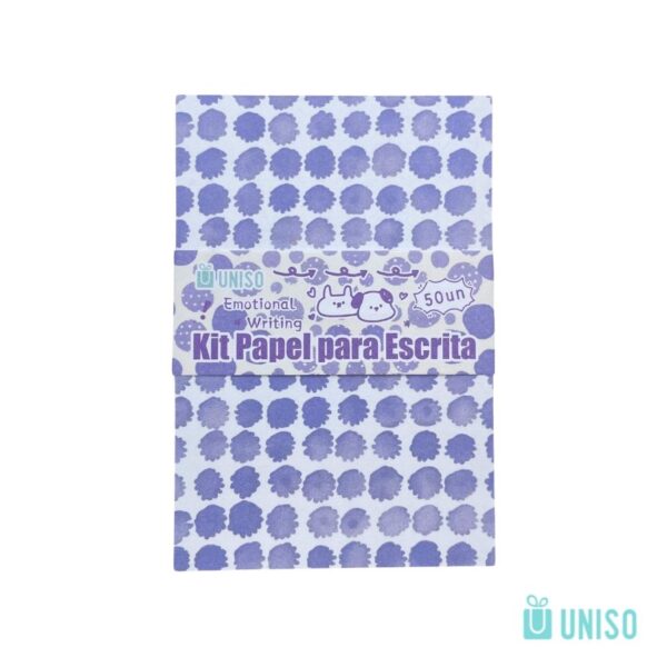 Kit Papel para Colagem SCRAPBOOK 5,6x8,3cm 50 Fls - UNISO - UND