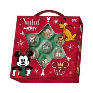 Conjunto de Bolinhas e Pingentes de Natal Mickey e Amigos Disney - DAC