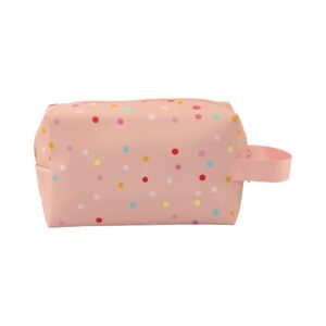 Bolsinha Rosa "BORA SER FELIZ?" 20x8x12cm - FLORIE - UND