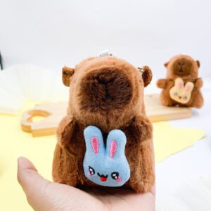 Chaveiro Fofo Pelúcia Capivara Rabbit Cat 12 cm - UND