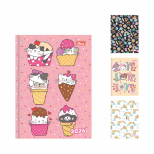 Agenda Costurada 12,3 x 16,6 cm SPICE FEMININA 2026 - TILIBRA - UND