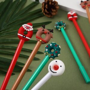 Caneta Fofa Donuts Natal - Kit 6 Und