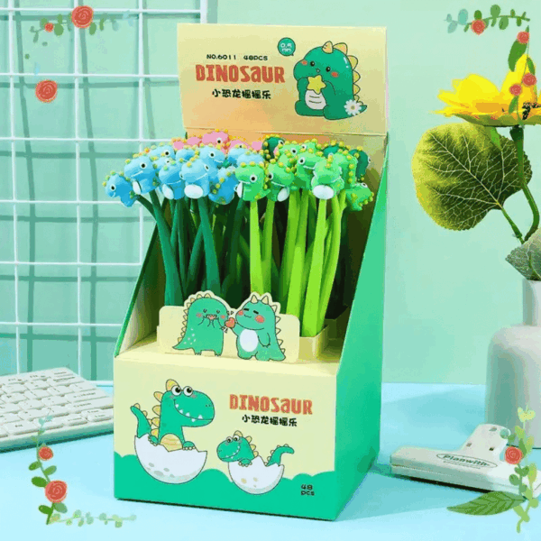 Caneta Flexível Dançante Dinossauro