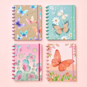 Caderno de Disco Borboletas 10 Discos 18,5x25,2cm 80 fls - IMPORTADO - UND