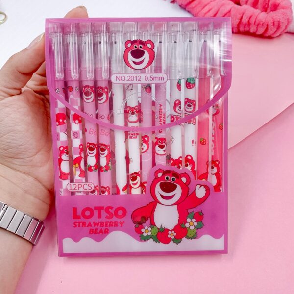Caneta Apagável Estampada Ursinho Lotso - Blister 12 Und