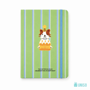 Caderno A6 Capa Dura Pautado Animal 14,5x10,5cm 96 fls - UNISO - UND