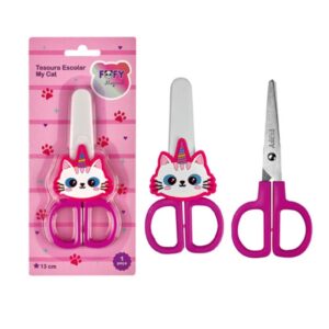 Tesoura Escolar My Cat - FOFY - BLISTER 1 UND