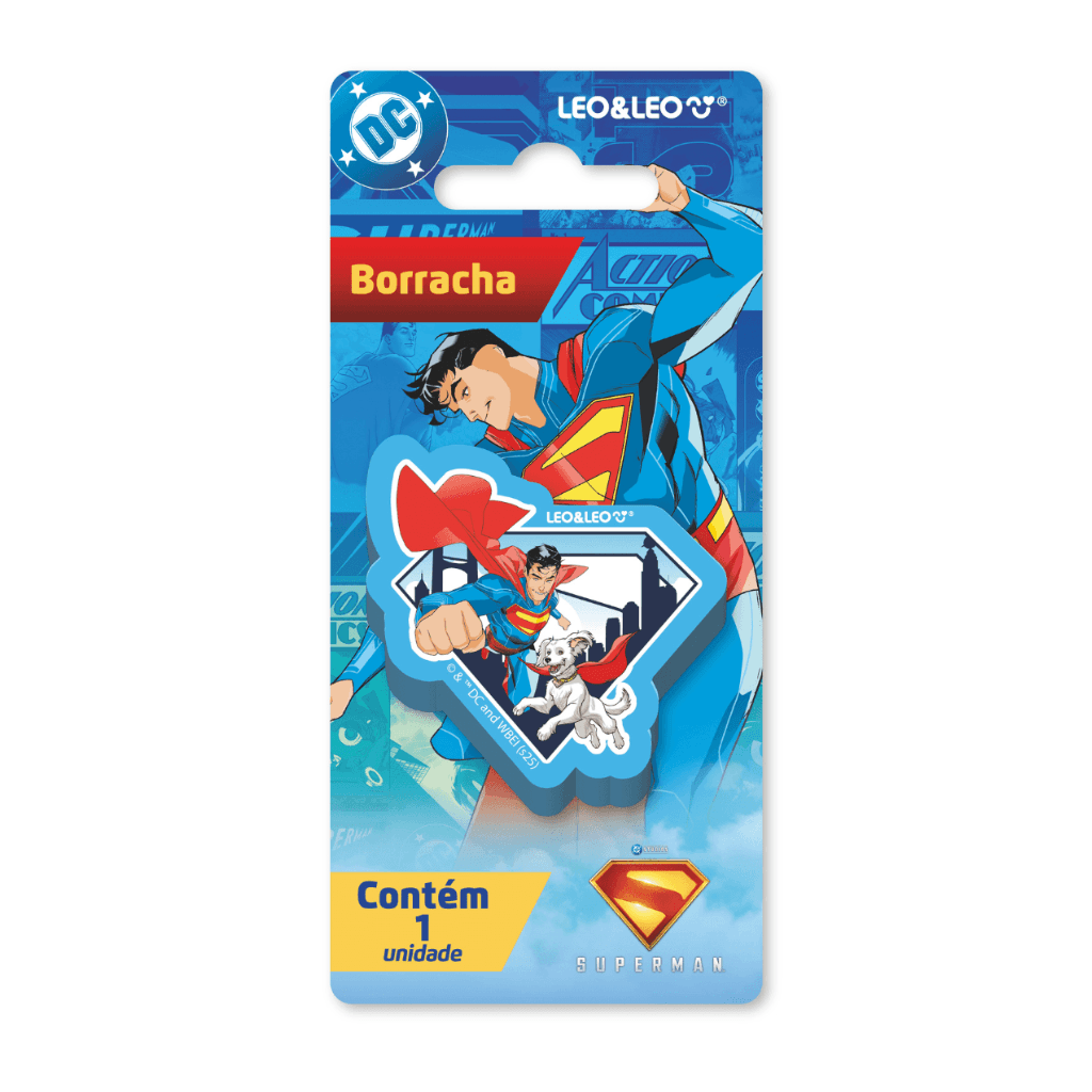 Borracha SUPERMAN - LEO E LEO - BLISTER 1 UND