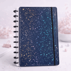 Caderno de Disco A4 Brilho Holográfico 29,5x21,5cm 11 Discos 80 Fls - IMPORTADO - UND
