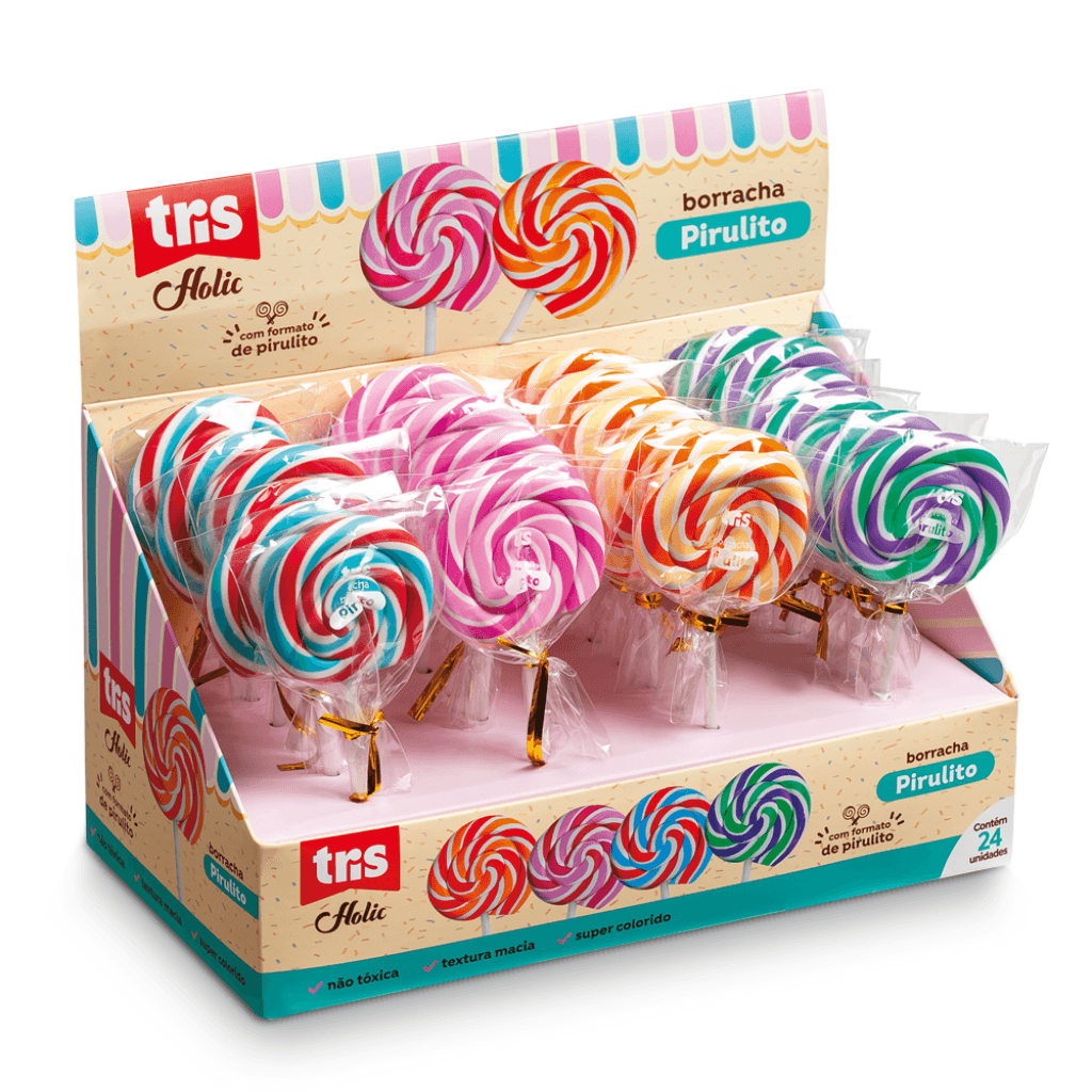 Borracha Pirulito Holic Docinhos - TRIS - UND