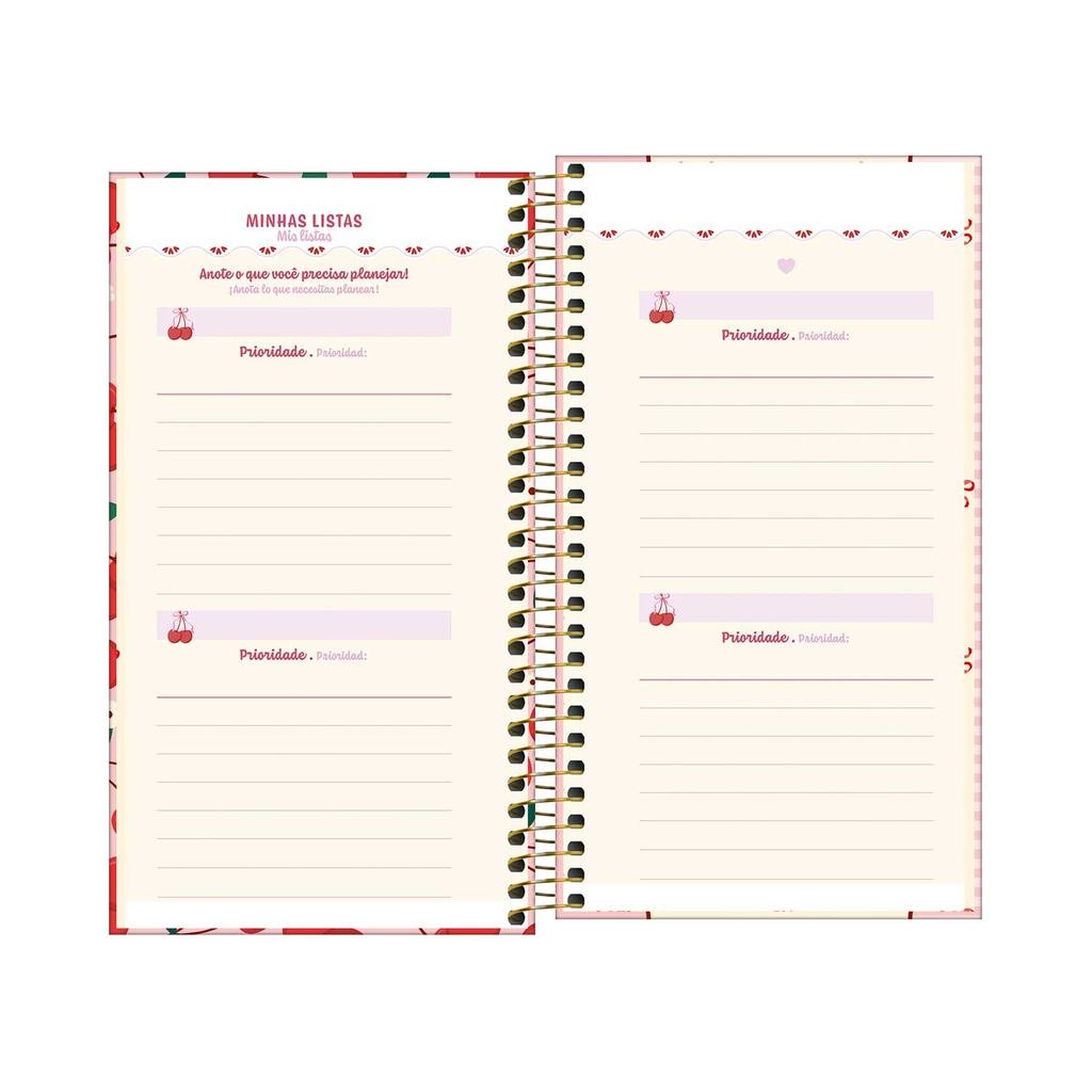 Agenda 2027 Espiral Semanal Amarena 16,7x8,9cm - TILIBRA - UND