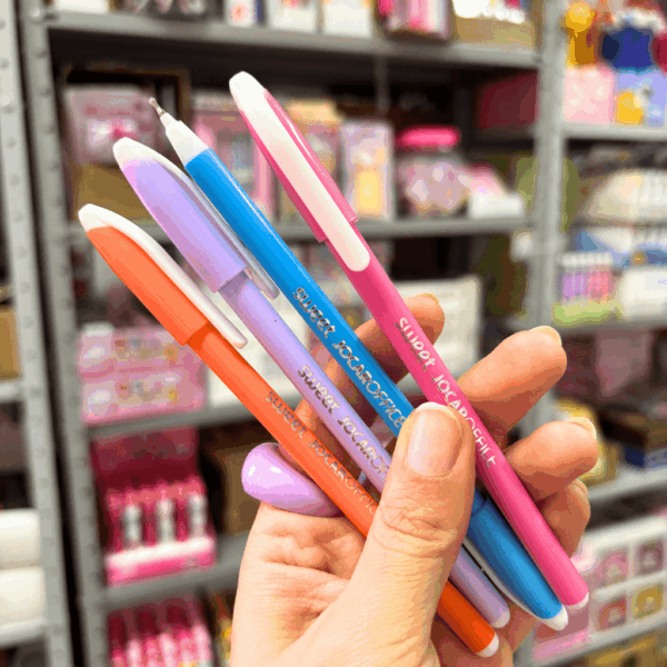 Caneta Esferográfica Perfumada Sweet 0.7mm Leo e Leo - Blister 5 Und