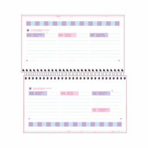 Agenda de Bolso Espiral 16,7 x 8,9 cm HAPPY - TILIBRA - UND