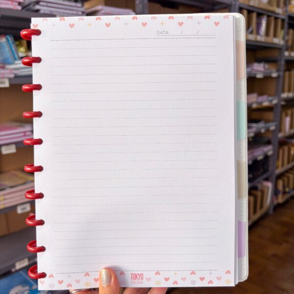 Caderno de Disco LOVE  20x26cm 10 Discos 80 Flhs- TOKYO DESIGN- UND