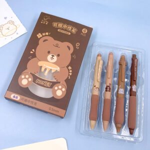 Caneta Esferográfica Apagável Premium Ursinho Honey - Cx 4 Und