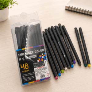 Caneta Fine Liner Color 0.4mm 48 CORES - IMPORTADO - CX 48 UND