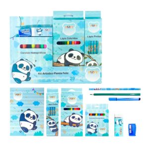 Kit Artístico Panda Feliz 29 Peças FOFY - UND