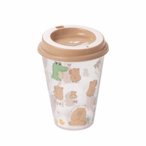Copo Capivara c/ Tampa Bico 270 ML - PLASÚTIL - UND