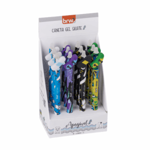 Caneta Esferográfica Apagável 0.7mm Skate - BRW - CX 12 UND
