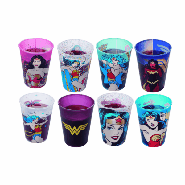 Copo Mulher-Maravilha 320 ml Sortido - PLASÚTIL - UND