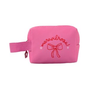 Bolsinha Porta-Moedas Rosa "MARAVILHOSA!" 10x5x7,5cm - FLORIE - UND