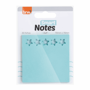 Bloco Smart Notes 70X70mm Cut Star BRW - UND