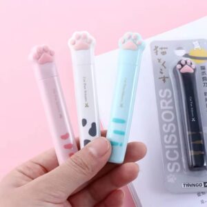 Mini Tesoura Patinha de Gato - BLISTER