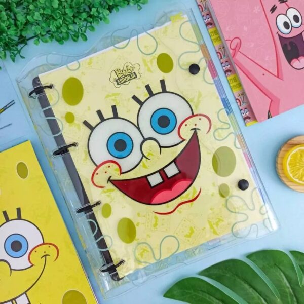 Fichário Universitário em PVC Cristal Bob Esponja DAC