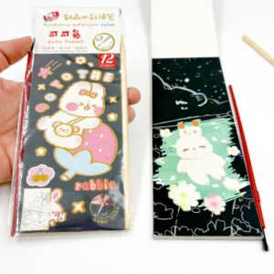 Kit Desenho Mágico + Aquarela Coelhinho Rabbit  c/ Pincel e Palitinho