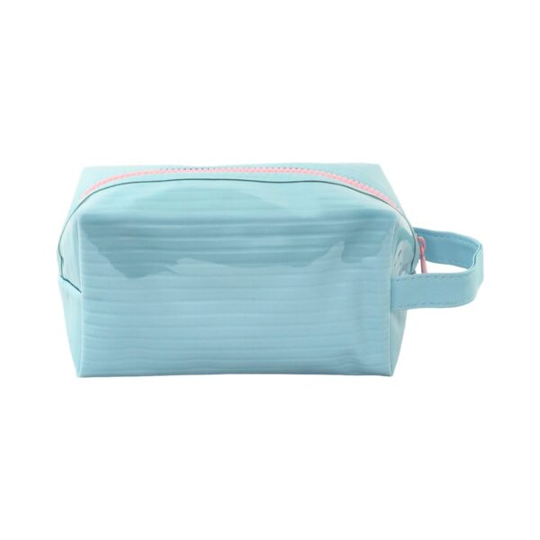 Necessaire Bauzinho Emborrachada Azul "FLORESÇA ONDE ESTIVER" 18x10x10cm - FLORIE - UND