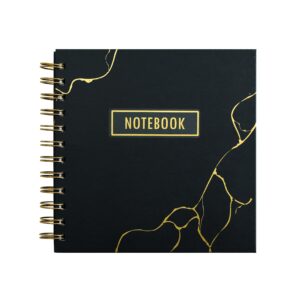 Planner Diário Black Gold 16x16 cm 80 Fls - SKYPAPER - UND