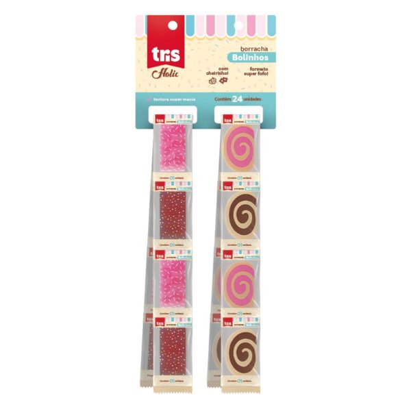 Borracha Holic Rolinho Strip TRIS - Bolsa 24 Und