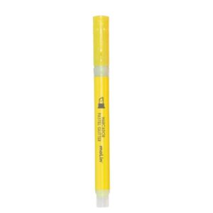 Marca Texto Fluorescente Glitter Amarelo MOLIN - CX 6 UND