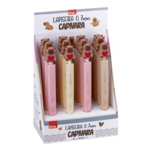 Lapiseira Plástica 0,7 mm Capivara - BRW - 4 UND