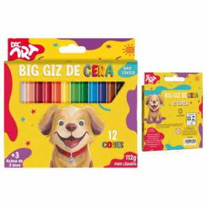 Giz de Cera Big 12 Cores - DAC ART - BLISTER