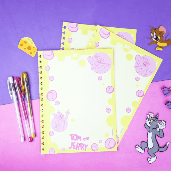 Papel Carta Caderno Smart Colegial Tom e Jerry DAC